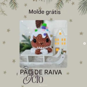 Receita de amigurumi gratuita - Octo o Boneco de Gengibre