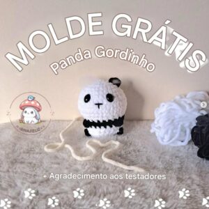 Receita de amigurumi gratuita - Panda Fofinho
