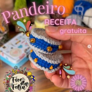 Receita de amigurumi gratuita - Pandeiro