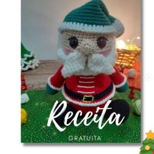 Receita de amigurumi gratuita - Papai Noel