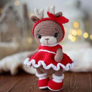 Receita de amigurumi em PDF - Rena