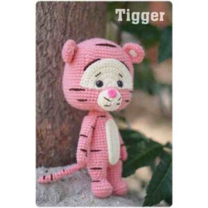 Receita de amigurumi em PDF - Tigrão