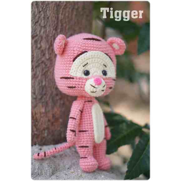 Receita de amigurumi em PDF - Tigrão