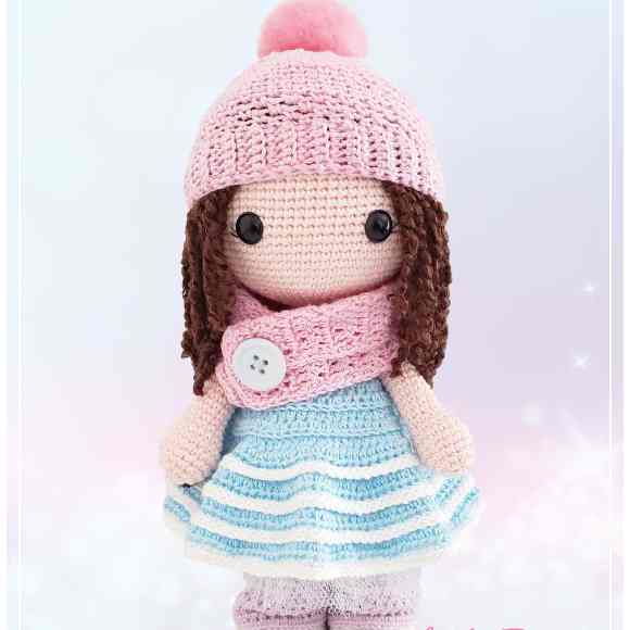 Receita de amigurumi em PDF - Boneca Isis