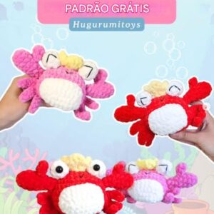 Receita de amigurumi gratuita - Carangueijo