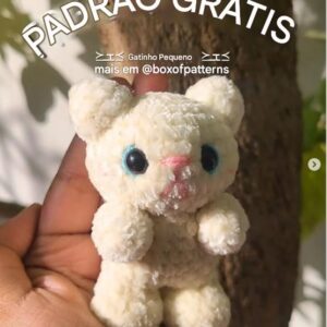 Receita de amigurumi gratuita - Gatinha de Pelúcia