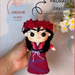 Receita de amigurumi gratuita - Mulan
