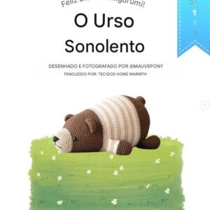Receita de amigurumi gratuita - o urso dorminhoco