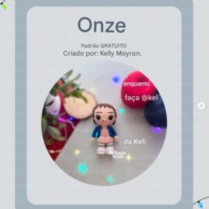 Receita de amigurumi gratuita - Onze - Stranger Things