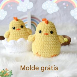Receita de amigurumi gratuita - Pintinho