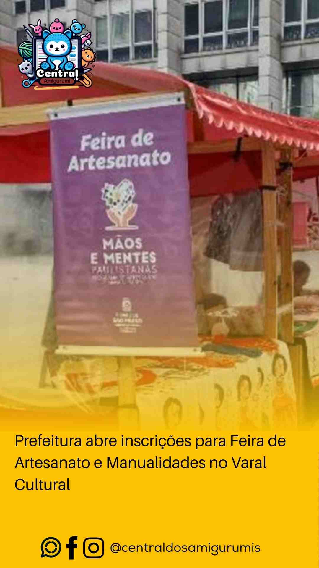 Prefeitura abre inscrições para Feira de Artesanato e Manualidades no Varal Cultural