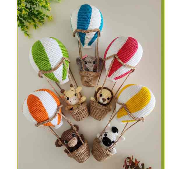 Receita de amigurumi em PDF - Amiguinhos viajantes