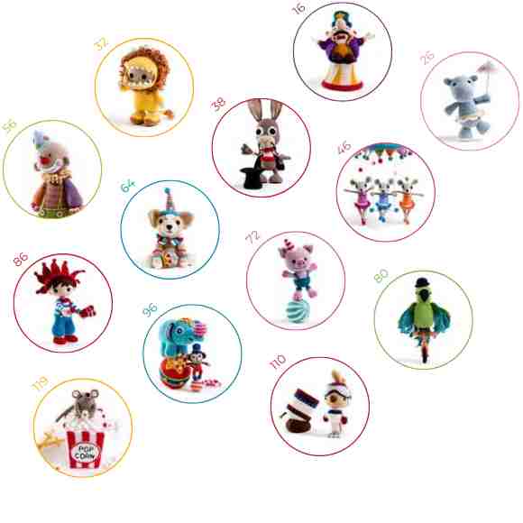 Receita de amigurumi em PDF - Circus