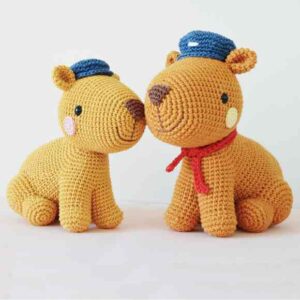 Receita de amigurumi em PDF - Capivara Joca