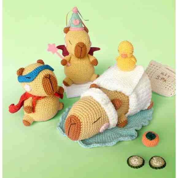 Receita de amigurumi em PDF - Capivarias