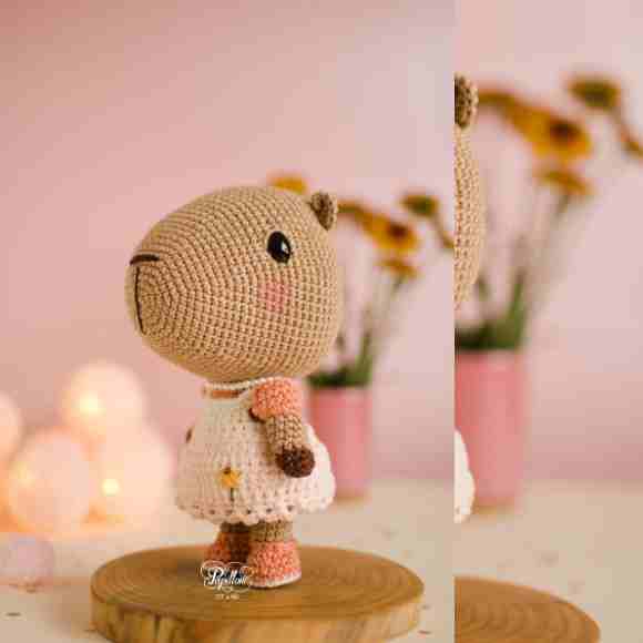 Receita de amigurumi em PDF - CapyMommy