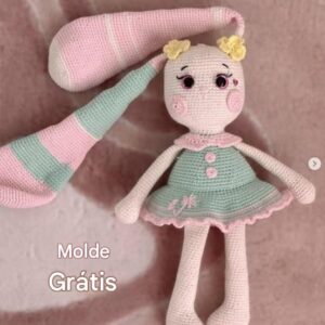 Receita de amigurumi gratuita - Coelha