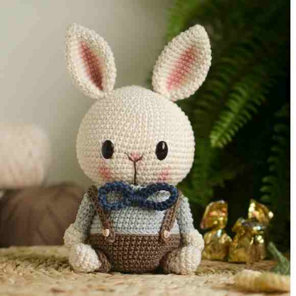 Receita de amigurumi em PDF - Coelho Dom