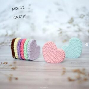 Receita de amigurumi gratuita - Corações