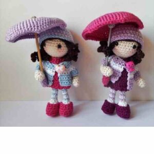 Receitas de amigurumis em PDF - Garotas de Outono