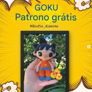 Receita de amigurumi gratuita - Goku