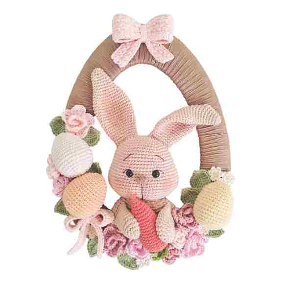 Receita de amigurumi em PDF - Guirlanda Jardim de Páscoa