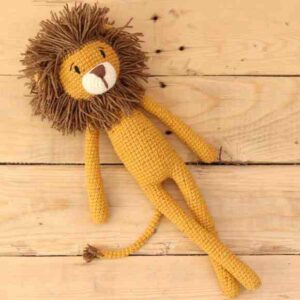 Receita de amigurumi em PDF - Leão Comprido