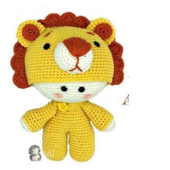 Receita de amigurumi em PDF - Leão yoyo