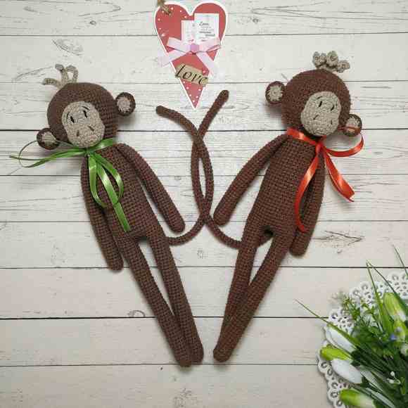 Receita de amigurumi em PDF - Macaco