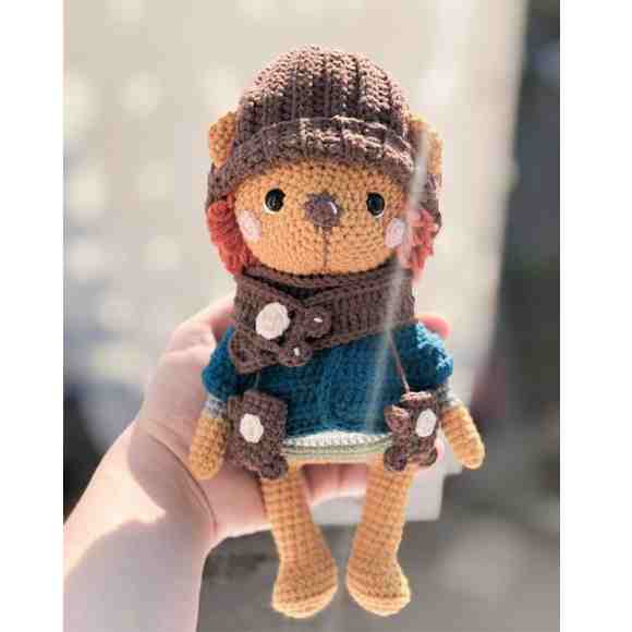 Receita de amigurumi em PDF  - Mike o Leão