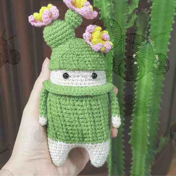 Receita de amigurumi em PDF - Mimic o Cactus