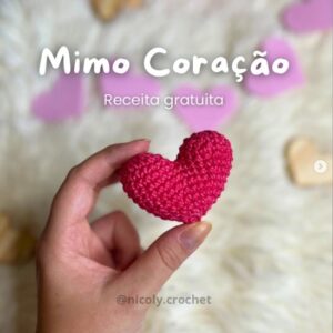 Receita de amigurumi gratuita - Mimo coração