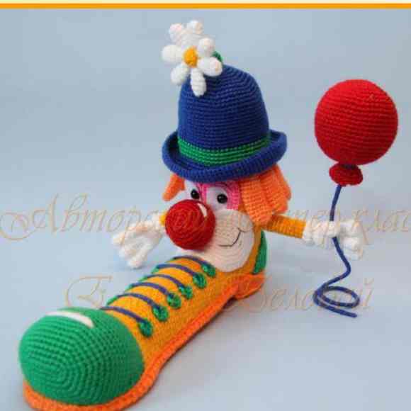 Receita de amigurumi em PDF - Palhaço porta Lápis