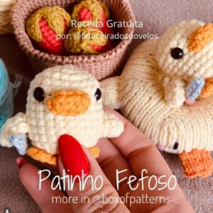 Receita de amigurumi gratuita - Patinho Fefoso