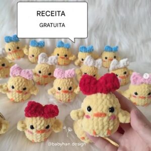 Receita de amigurumi gratuita - Patinhos