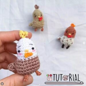 Receita  de amigurumi gratuito - Pequeno Galo