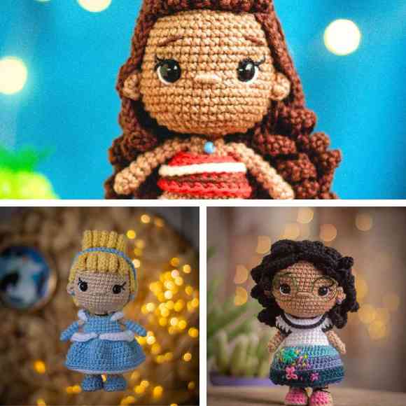 Receita de amigurumi em PDF - Coleção Princesas