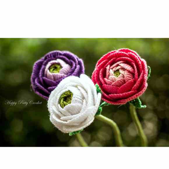 Receita de amigurumi em PDF - Ranúnculo