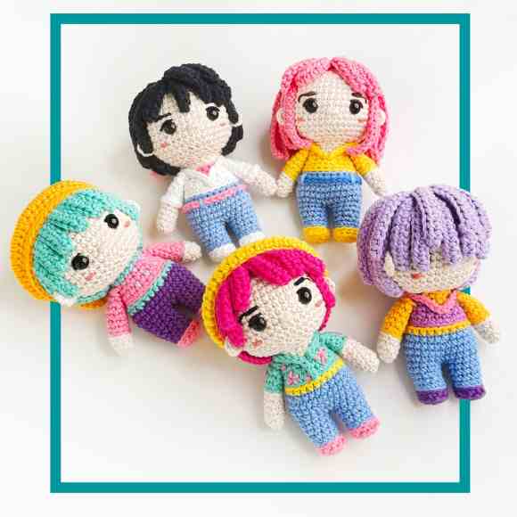 Receita de amigurumi em PDF - Saja Boys