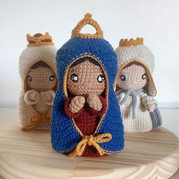 Receita de amigurumi em PDF - Bebês Santinhas