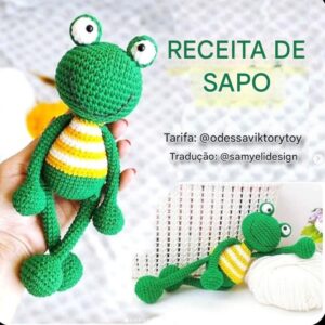 Receita de amigurumi gratuita - Sapinho