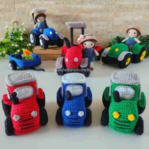 Receita de amigurumi em PDF - Tratores
