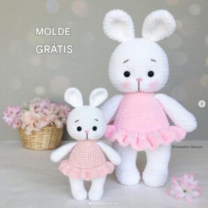 Receita de Amigurumi – Coelhinha (GRÁTIS)