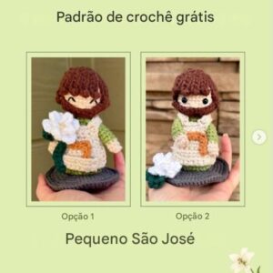 Receita de Amigurumi – Pequeno São José (GRÁTIS)