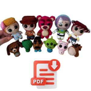 Receita de Amigurumi – Pocket Story (Woody, Buzz, Jessie e Betty)