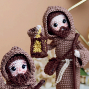 Receita de Amigurumi em PDF – São Longuinho: Kit Completo em Amigurumi (Grande e Mini)