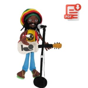 Receita de Amigurumi em PDF – Bob Marley