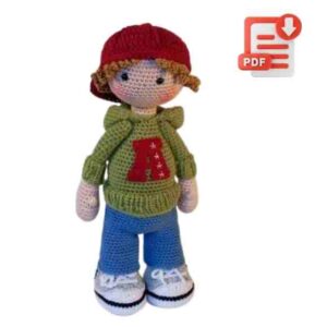 Receita de Amigurumi em PDF – Boneco Josh
