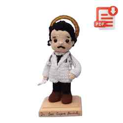 Receita de Amigurumi em PDF – Dr. José Gregorio Hernández