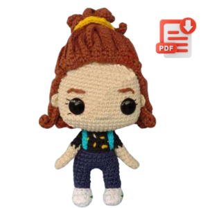 Receita de Amigurumi em PDF – Eleven (Stranger Things)